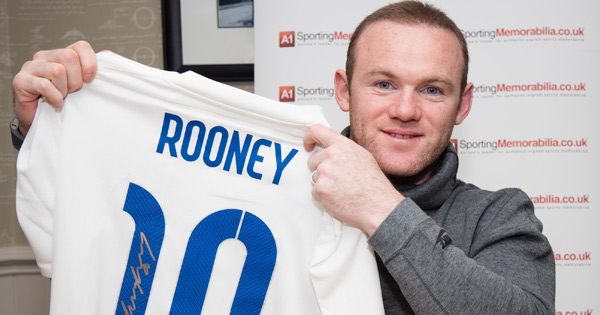 Wayne Rooney Signed England Shirt