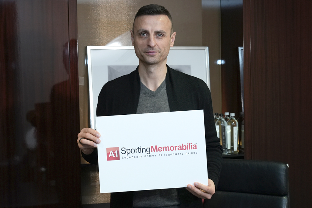 Dimitar Berbatov signs with A1 Sporting Memorabilia on the 25th March 2025, in London, UK.