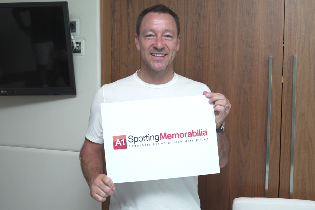 John Terry signs with A1 Sporting Memorabilia on the 15th September 2025, in Lisbon, Portugal.