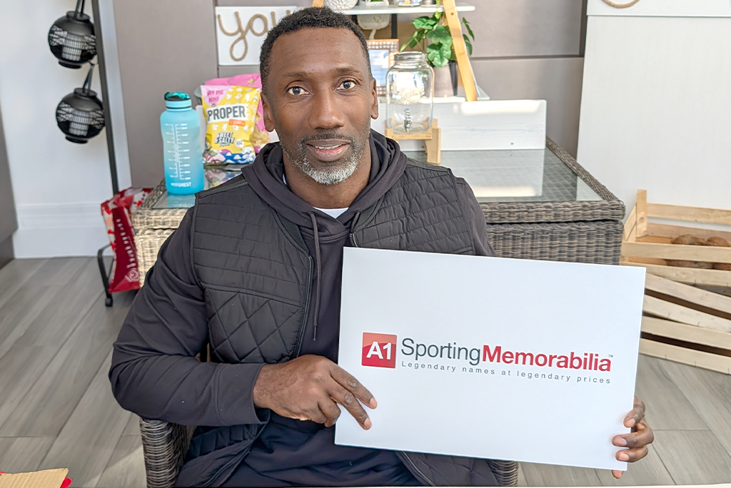 Jimmy Floyd Hasselbaink signs with A1 Sporting Memorabilia on the 3rd December 2025, in London, UK.
